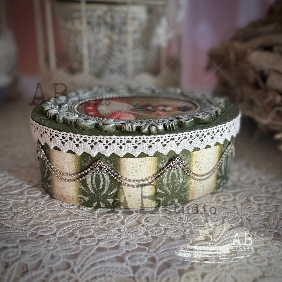 Ornate Folk Border - 11x3 Stencil - ID-479