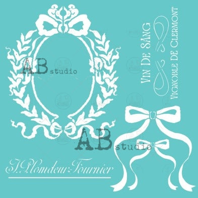 Elegant Paris - 6x6 Stencil - ID-524