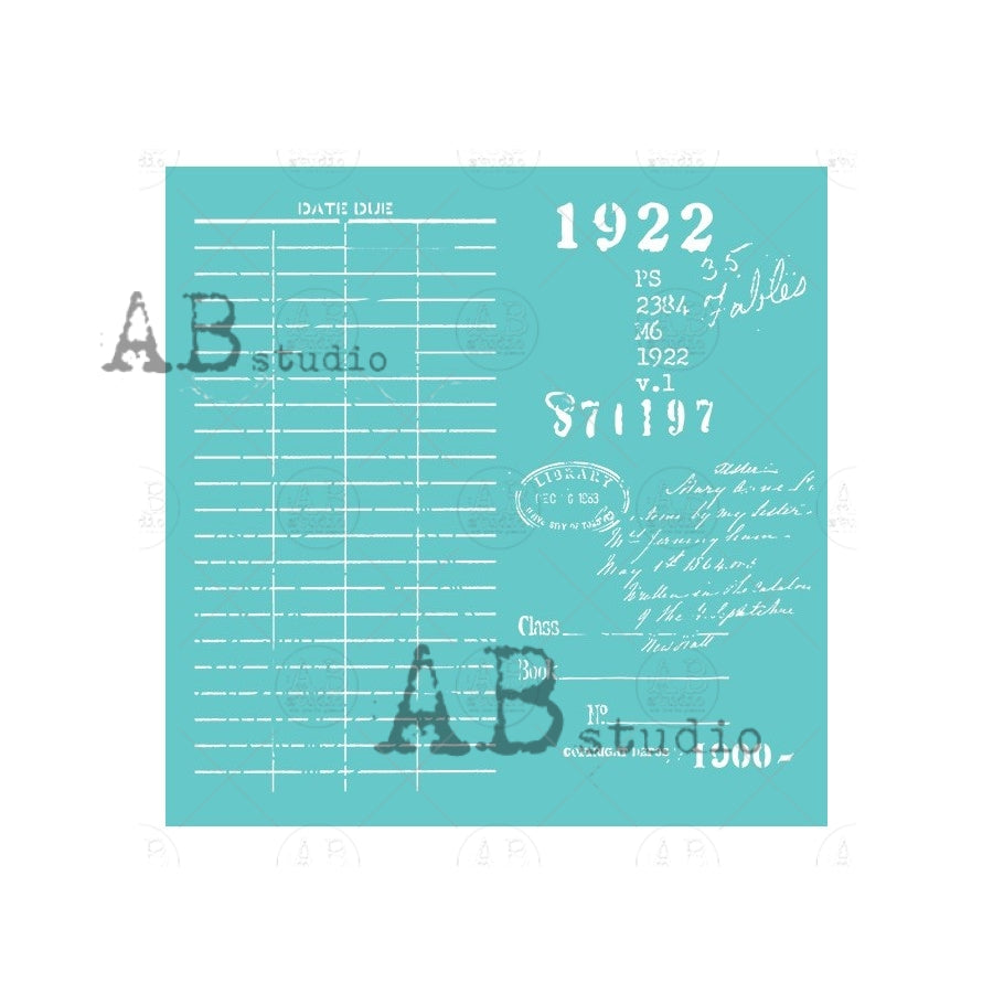 Ledger - 6x6 Stencil - ID-528