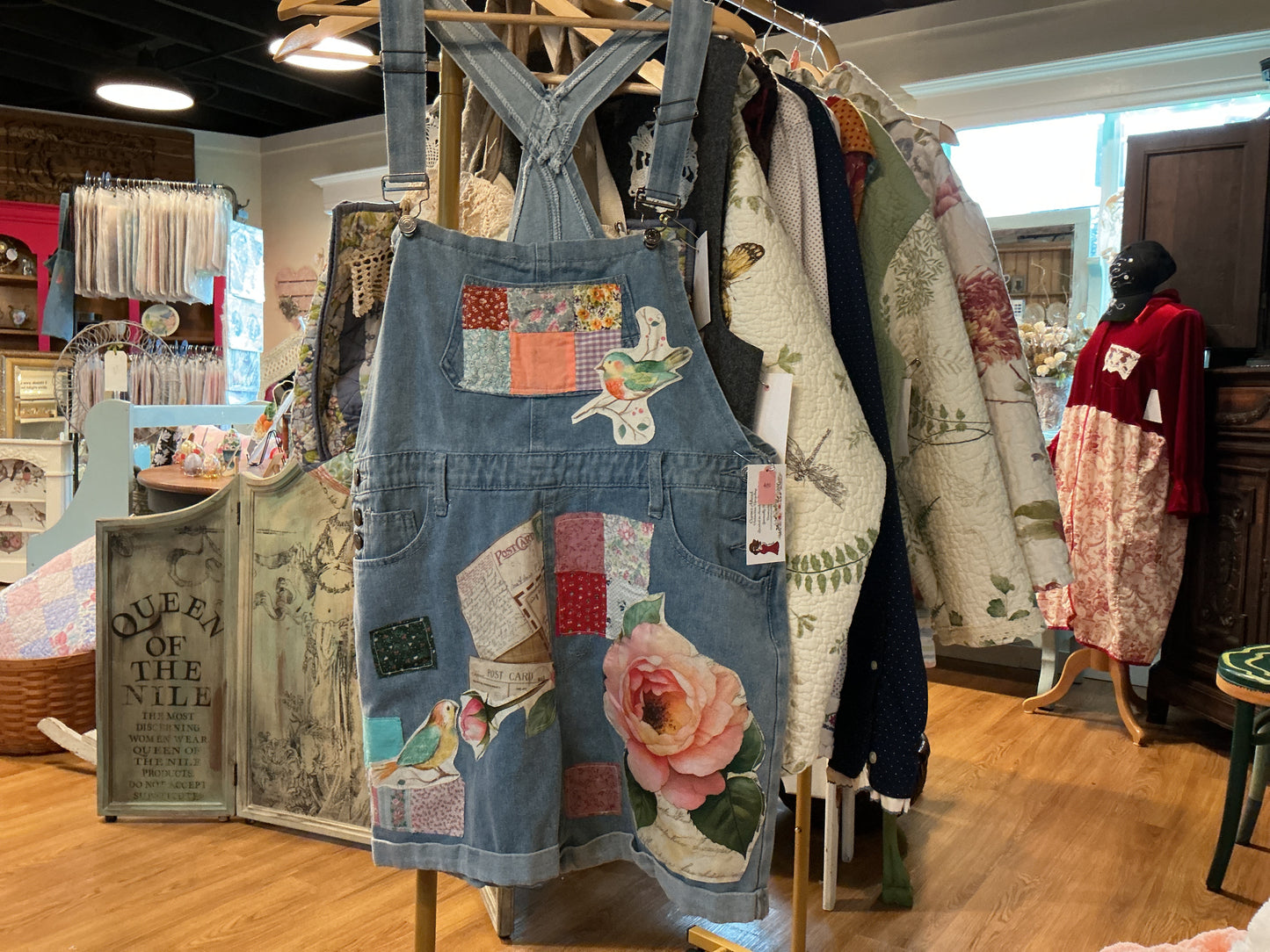 Short overalls denim