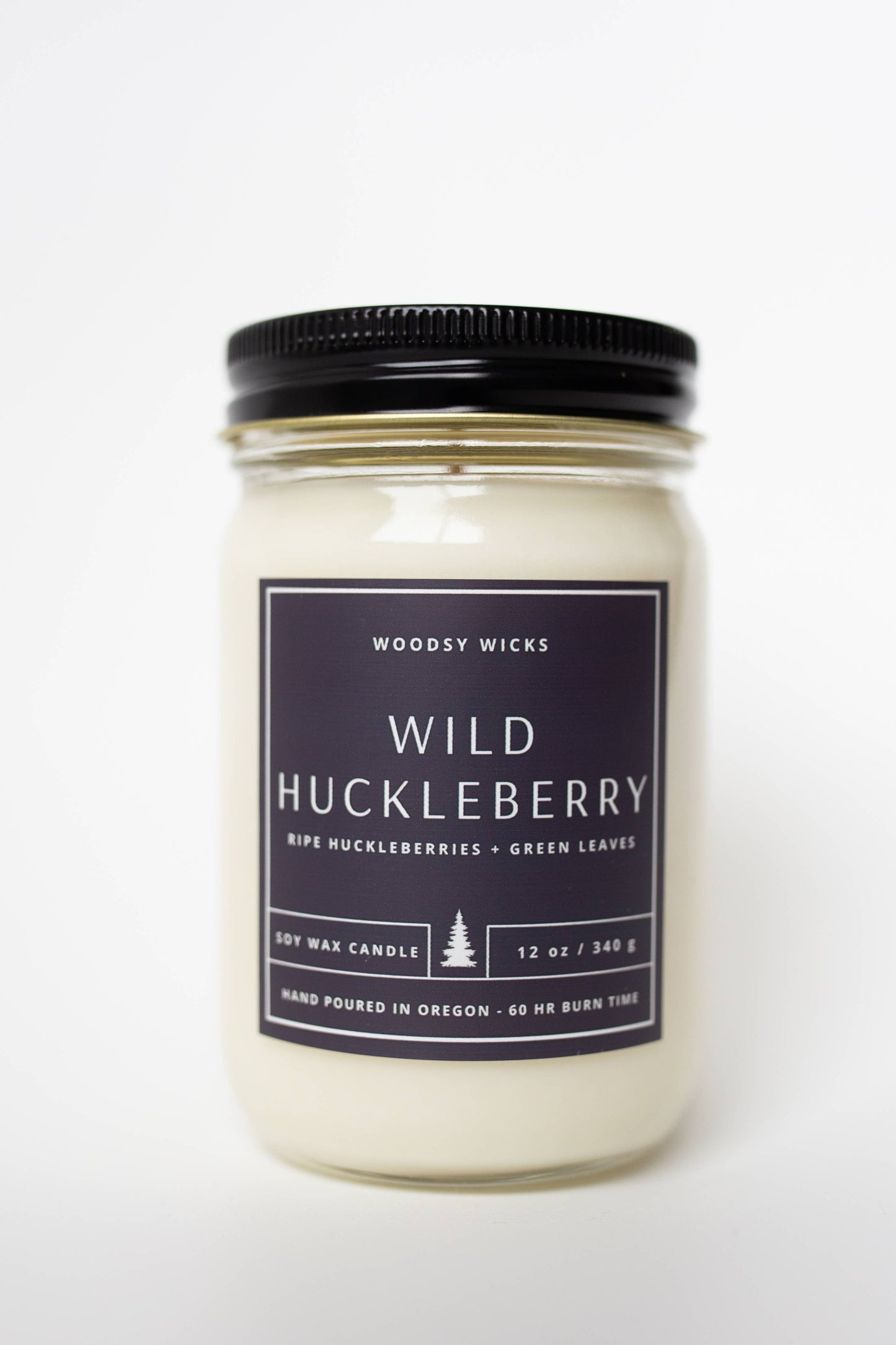 Wild Huckleberry Soy Wax Candle - Non-toxic- Hand Poured