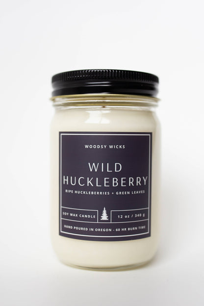 Wild Huckleberry Soy Wax Candle - Non-toxic- Hand Poured