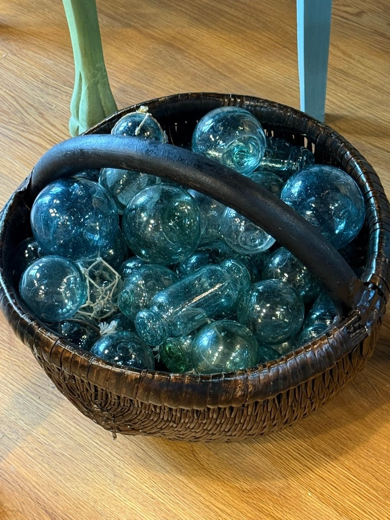 Authentic Glass Japanese Fishing Floats - Medium (Baseball Size)