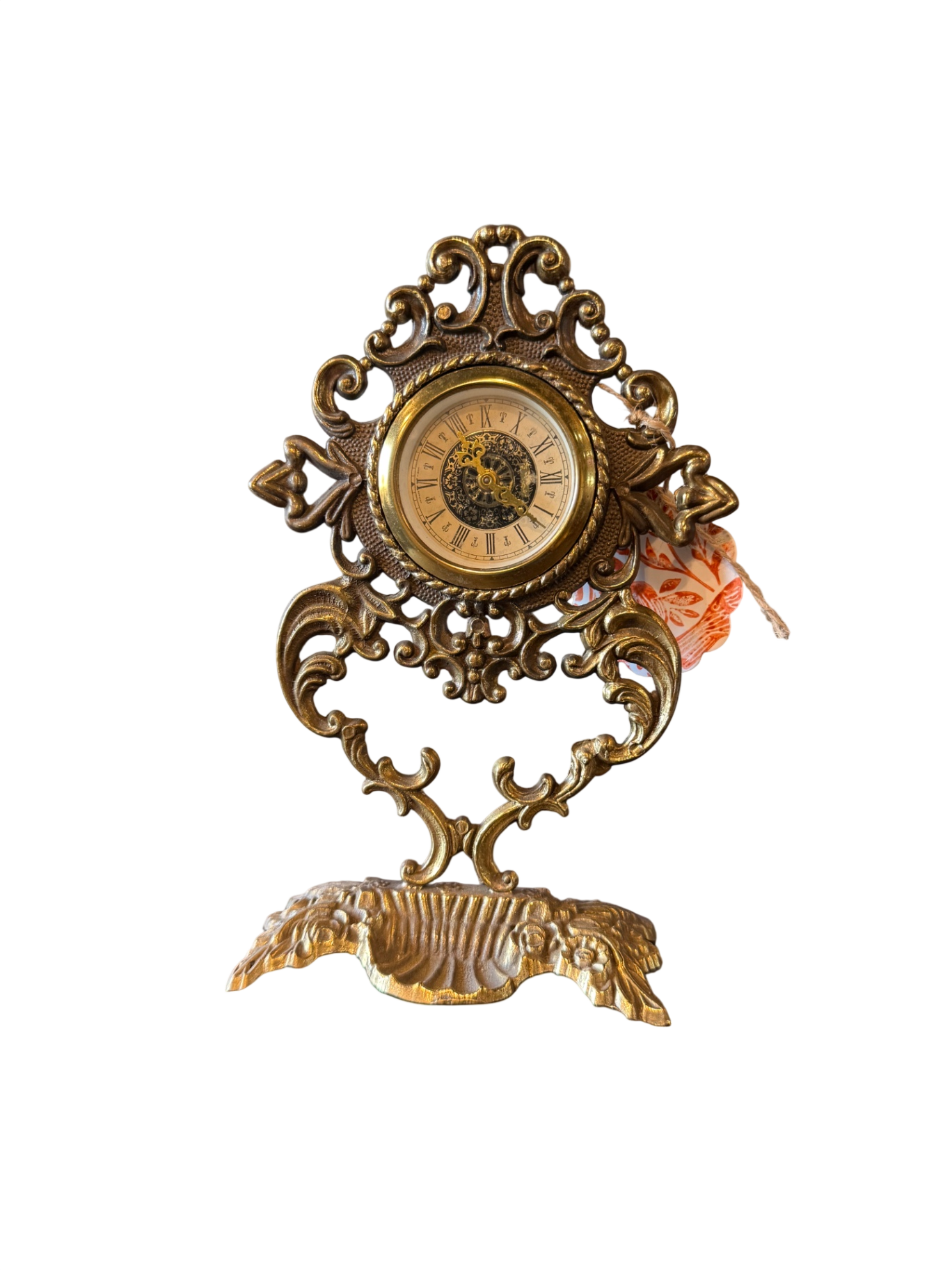 Ornate Gilt Metal Table Clock
