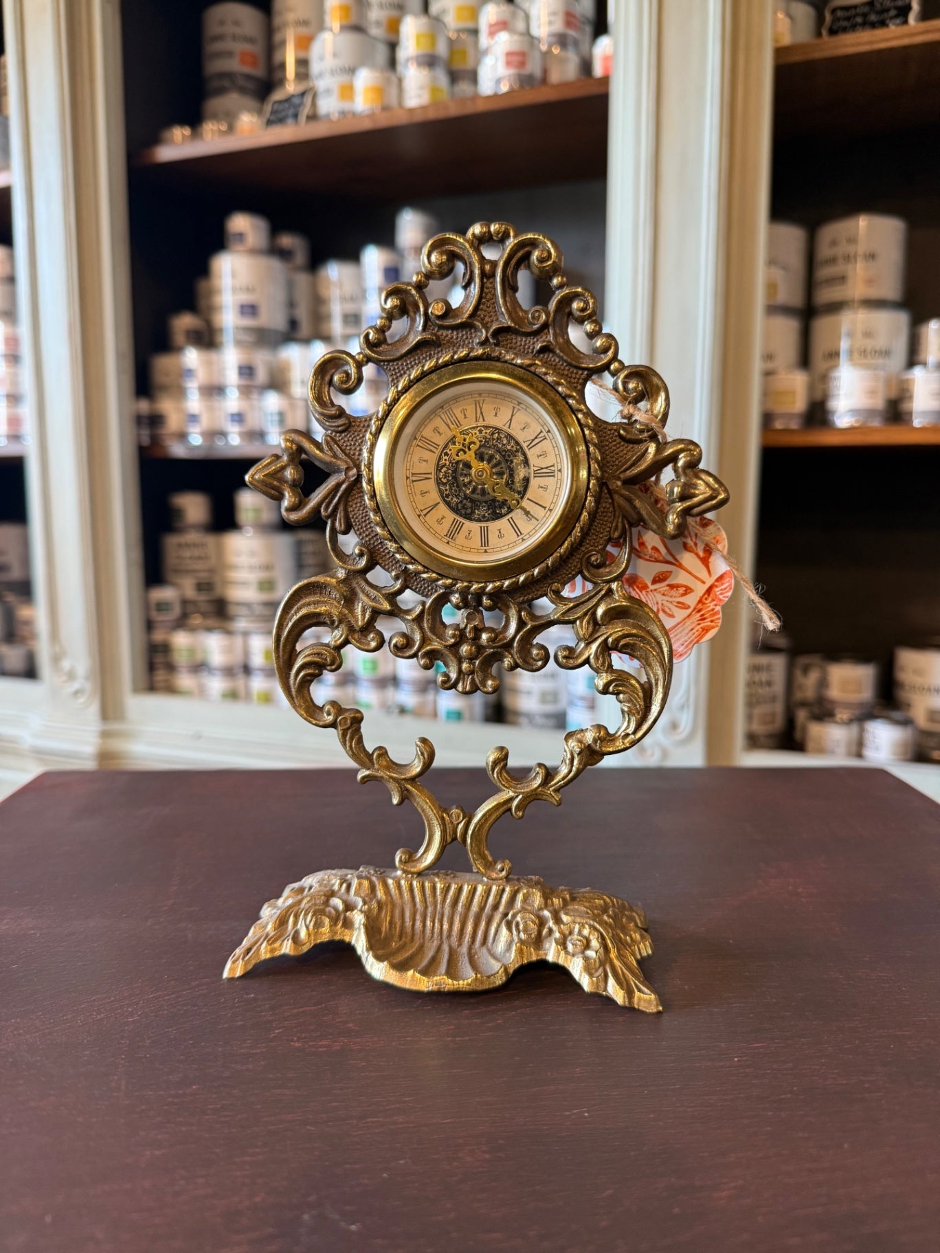Ornate Gilt Metal Table Clock