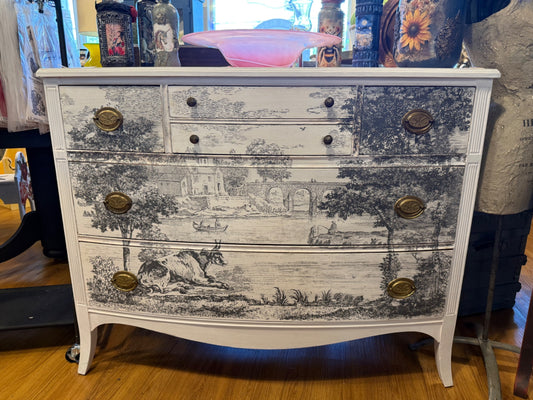 French Country Scenic Dresser