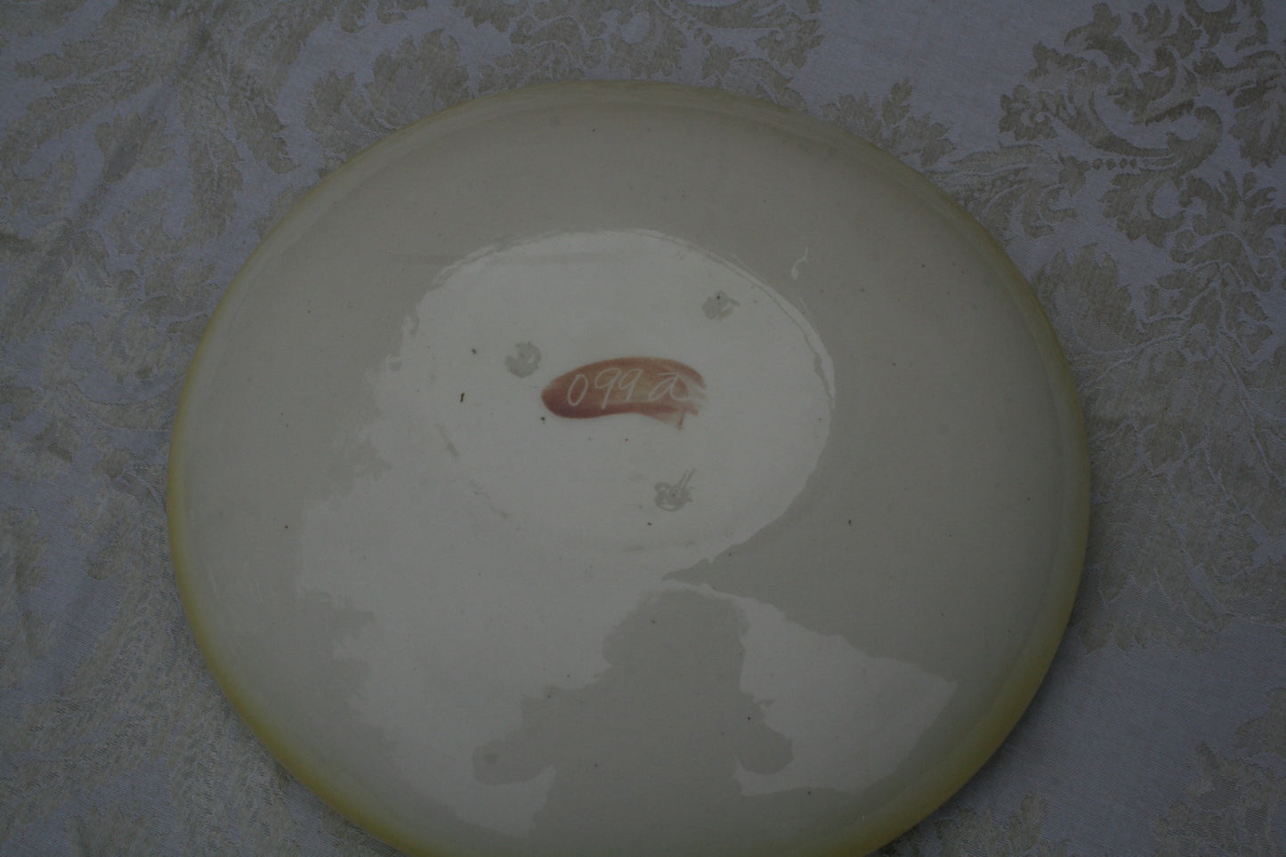 Signed Matthew Adams "Alaska Line" pottery. Hand-painted.