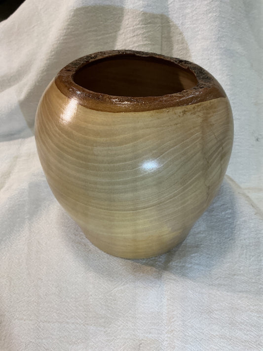 Olive Wood live edge vase