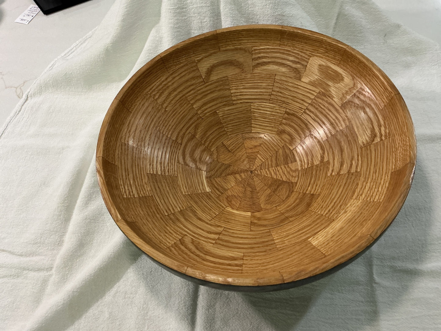 Large Oak Segmented Bowl