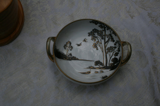 Morimura antique hand-painted dish