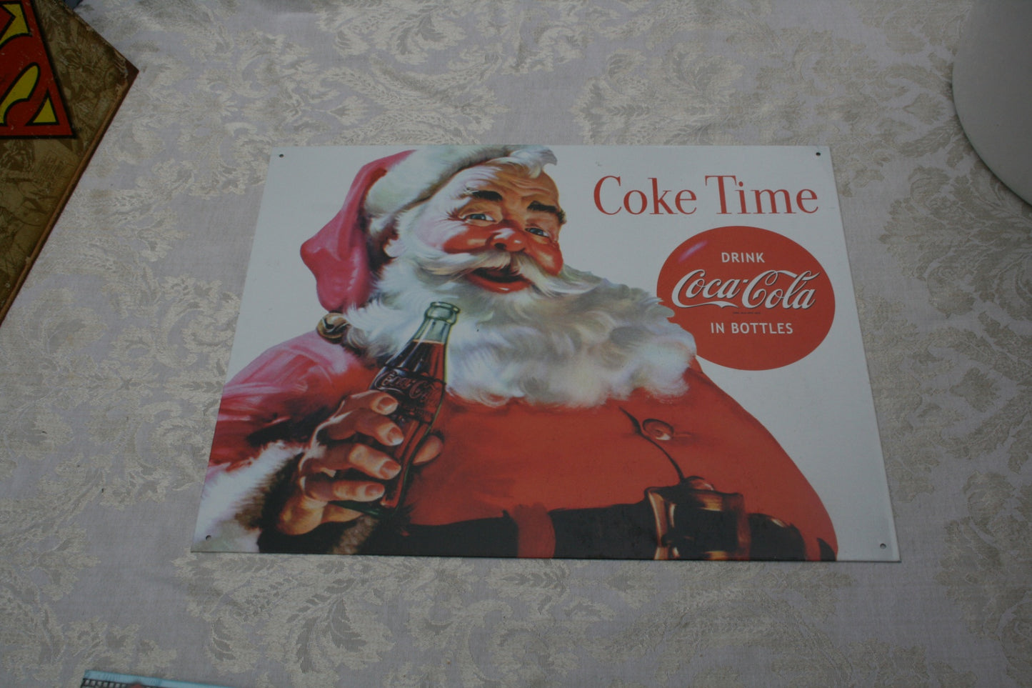 Santa Coke time sign