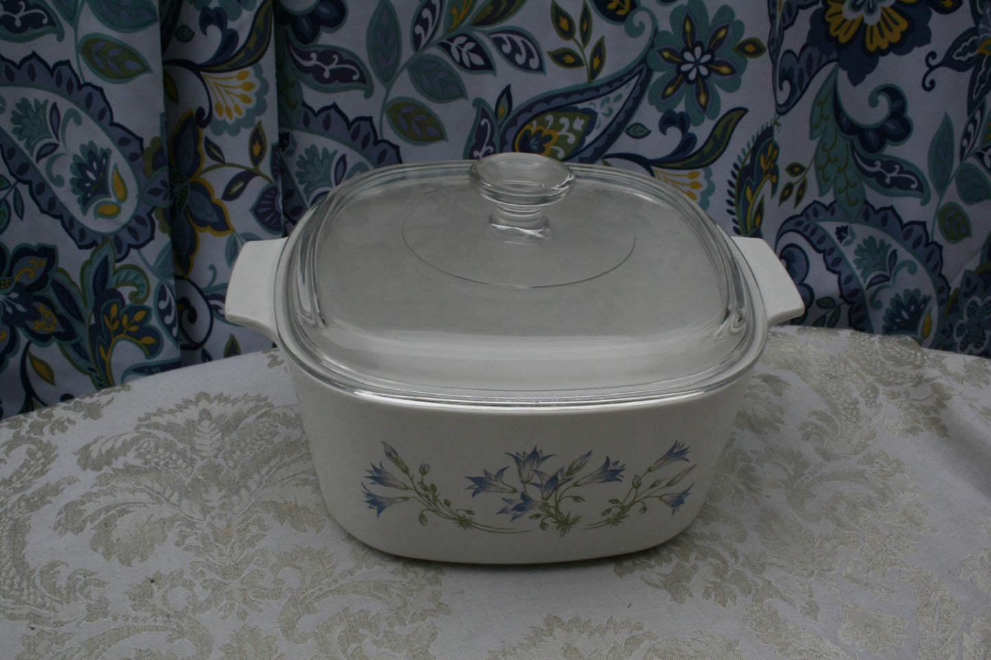 Corning 3 quart Blue Dusk casserole