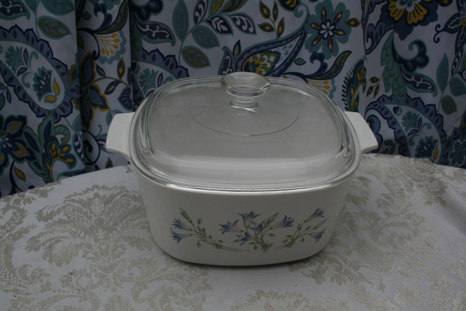 Corning 3 quart Blue Dusk casserole