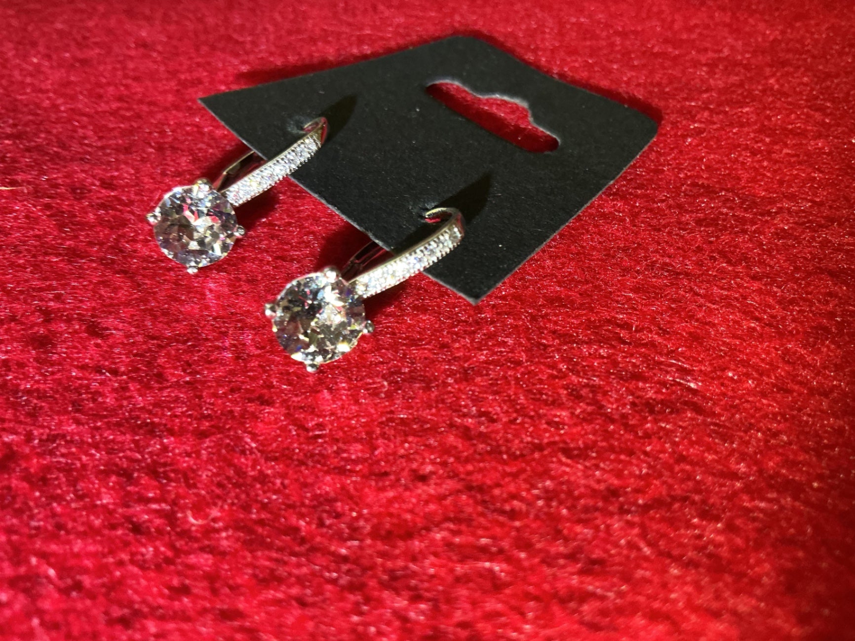 Pretty CZ drop earrings