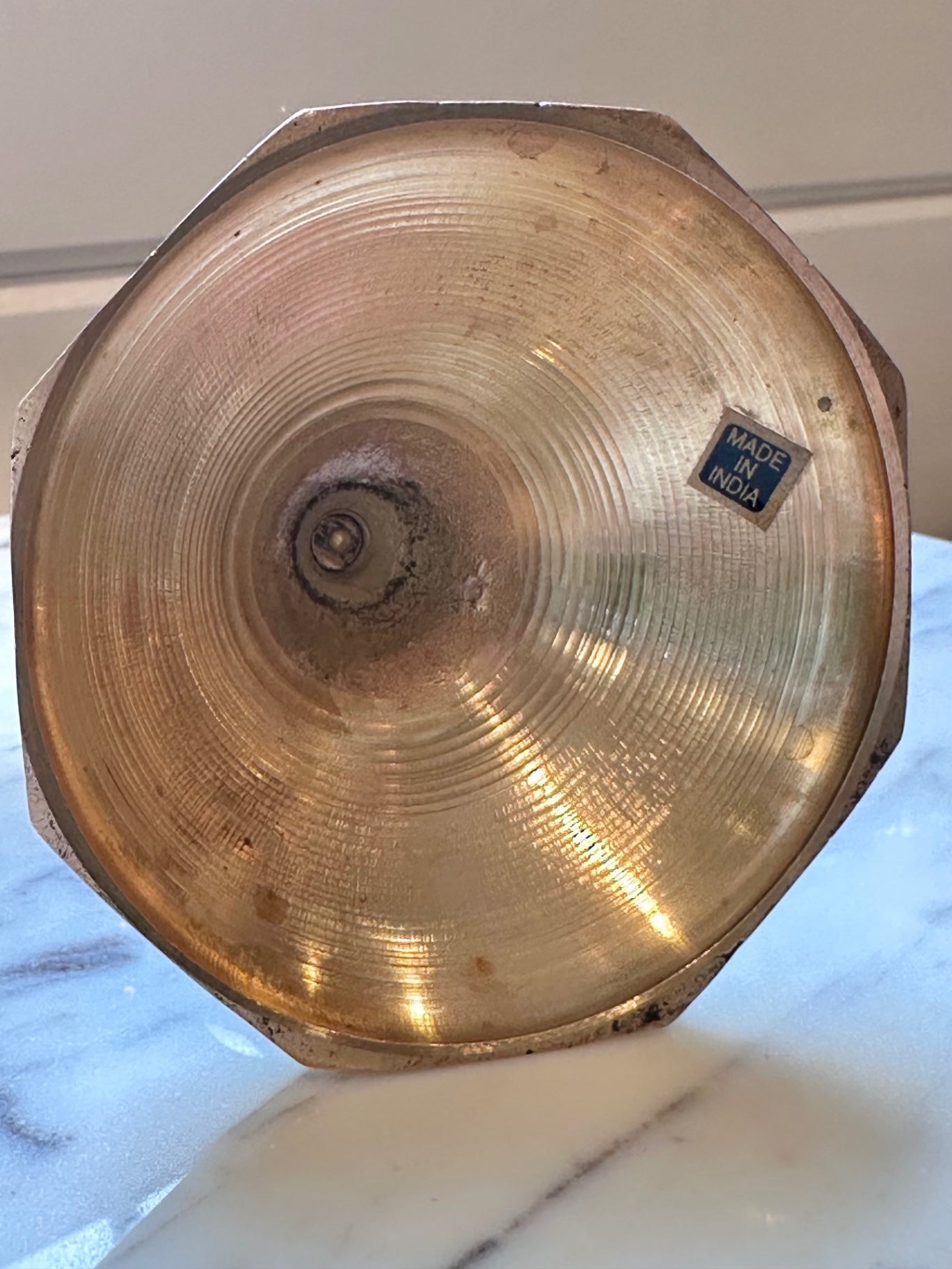 Single Brass Candle Holder