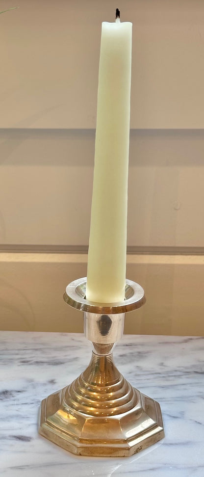Single Brass Candle Holder