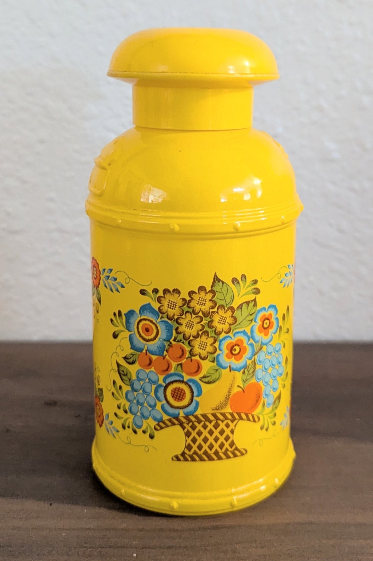 1970's Avon Field Flowers Yellow "Milk Bottle"