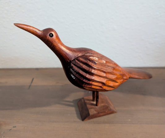 Vtg. Hand Carved Jamaican Folk At Bird