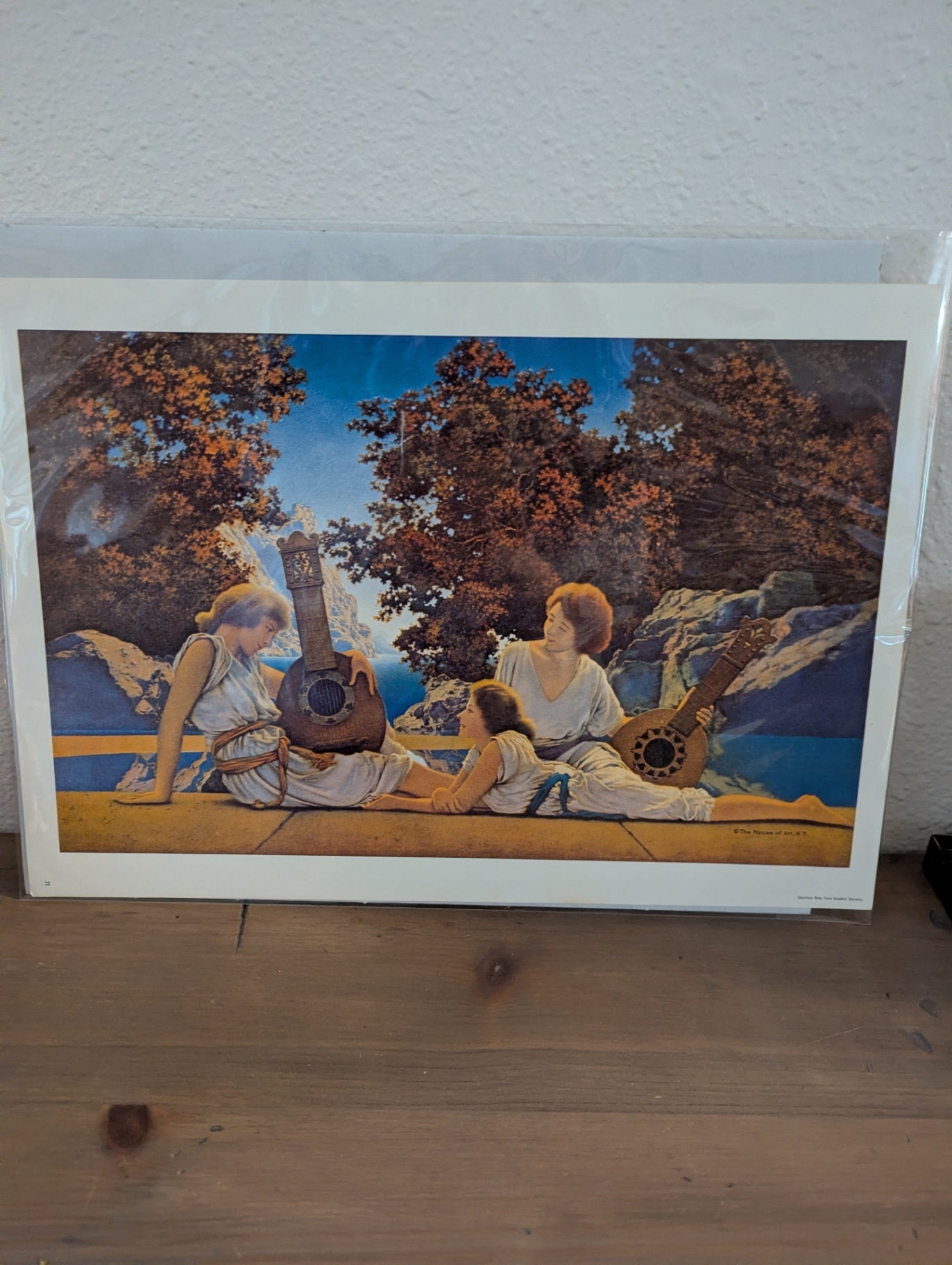 Reprint 1924 "The Lute Players" by M. Parrish