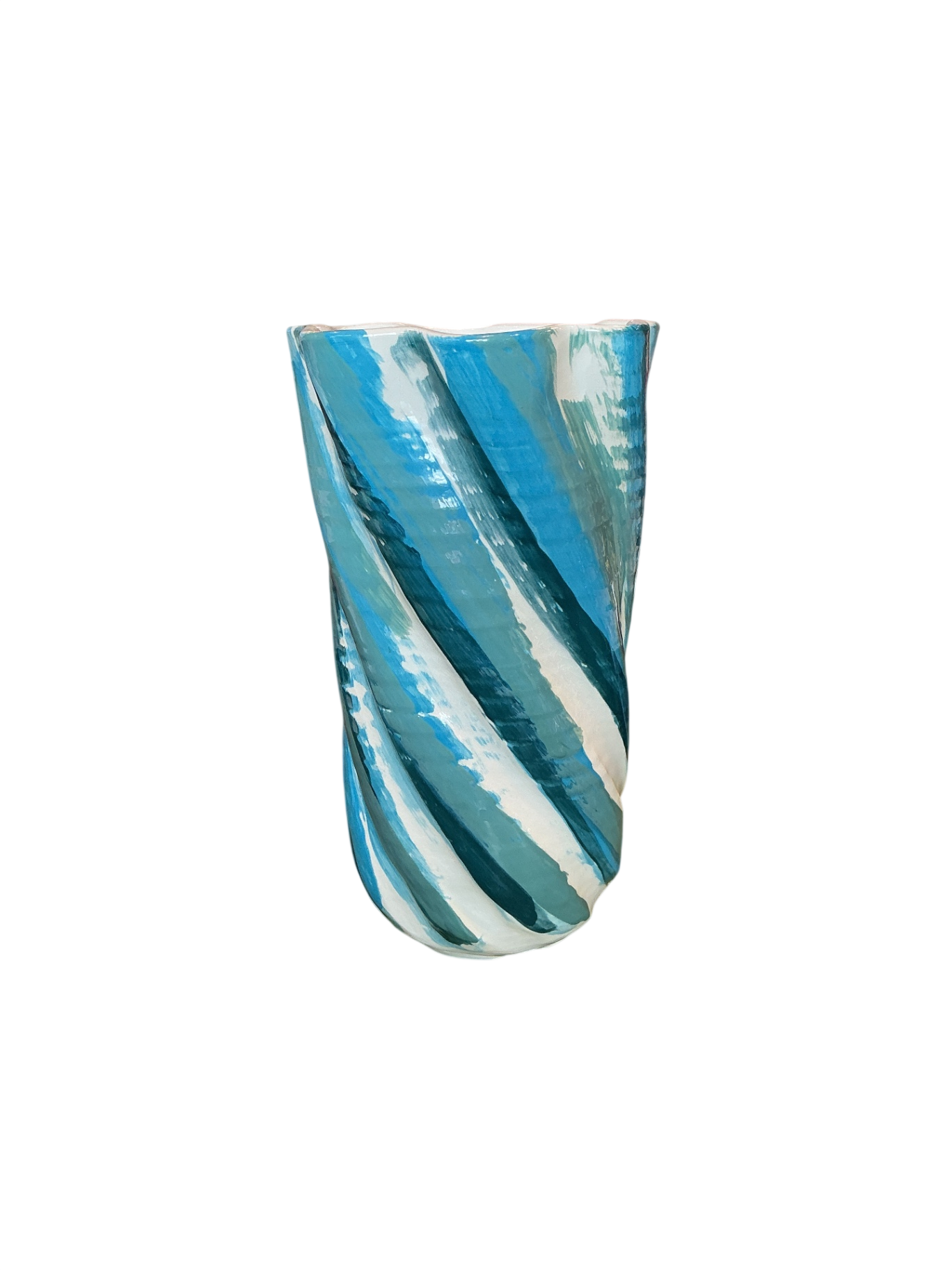 Mark Horiuchi Decorative Vase Blue and White