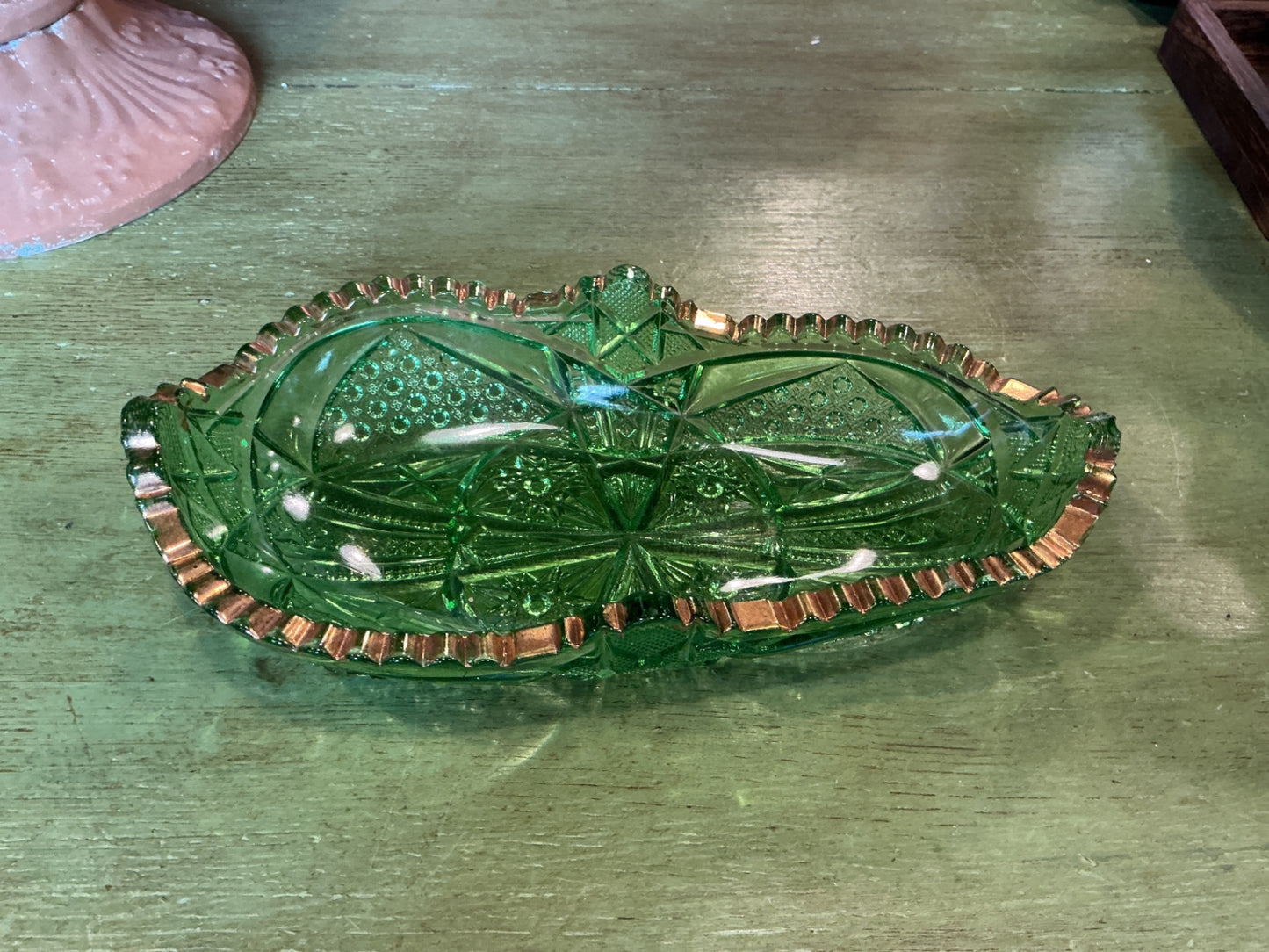 Vintage Glass Green
