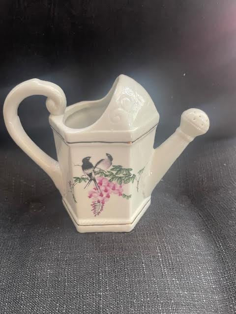 China vase resembling a watering can 4"