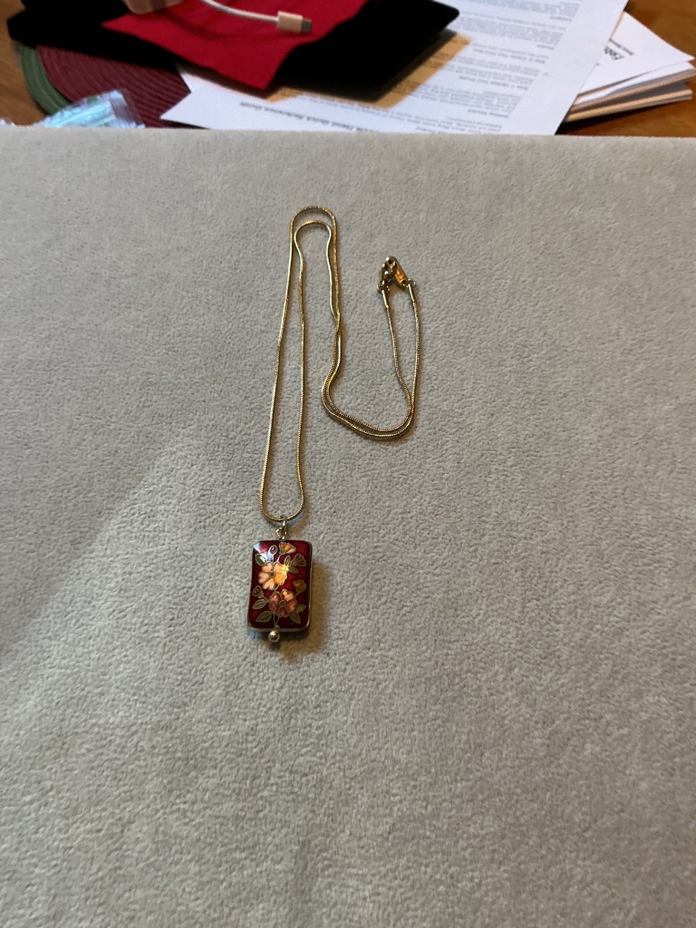 Cloisonné Pendant…22” chain