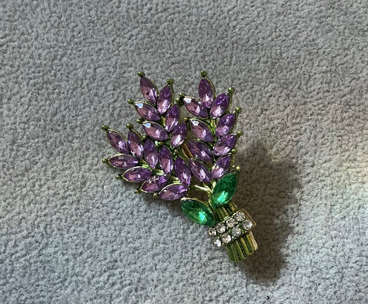 Lavender Bouquet Brooch
