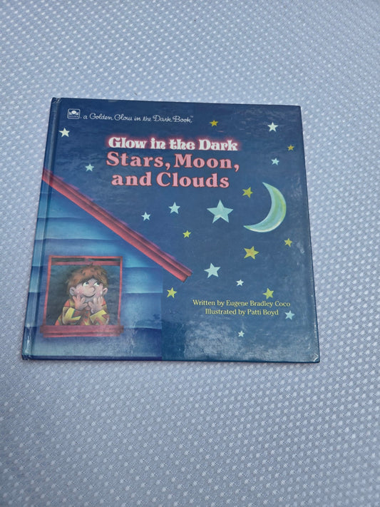 Stars moon clouds