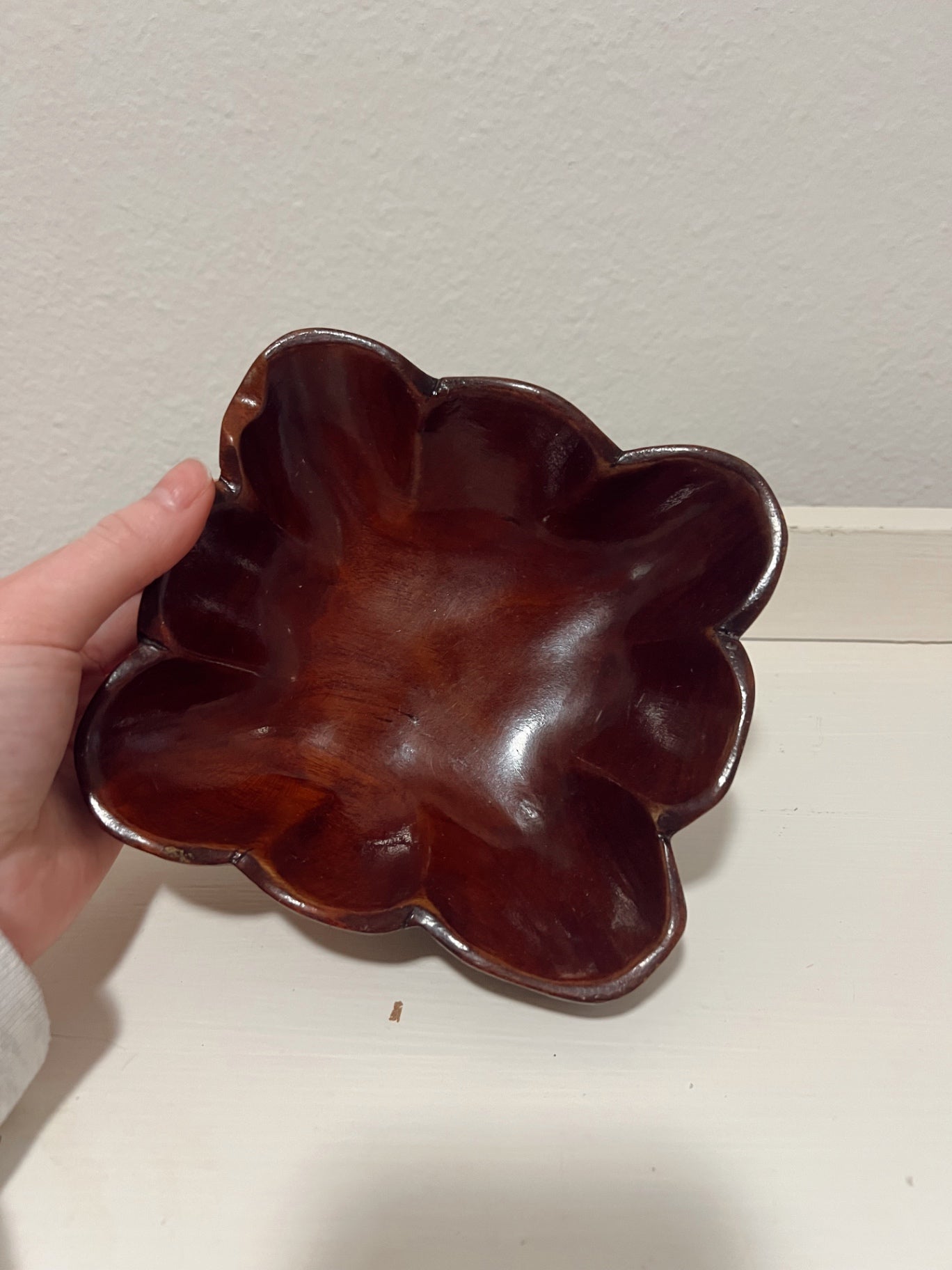 Decorative Wood Bowl Dish Handmade in Haiti
