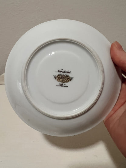 Vintage Noritake Floral Teacup and Saucer