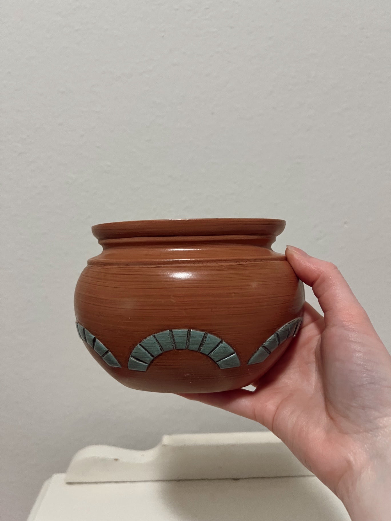 Vintage Burwood Products Southwestern-style Wall Pocket
