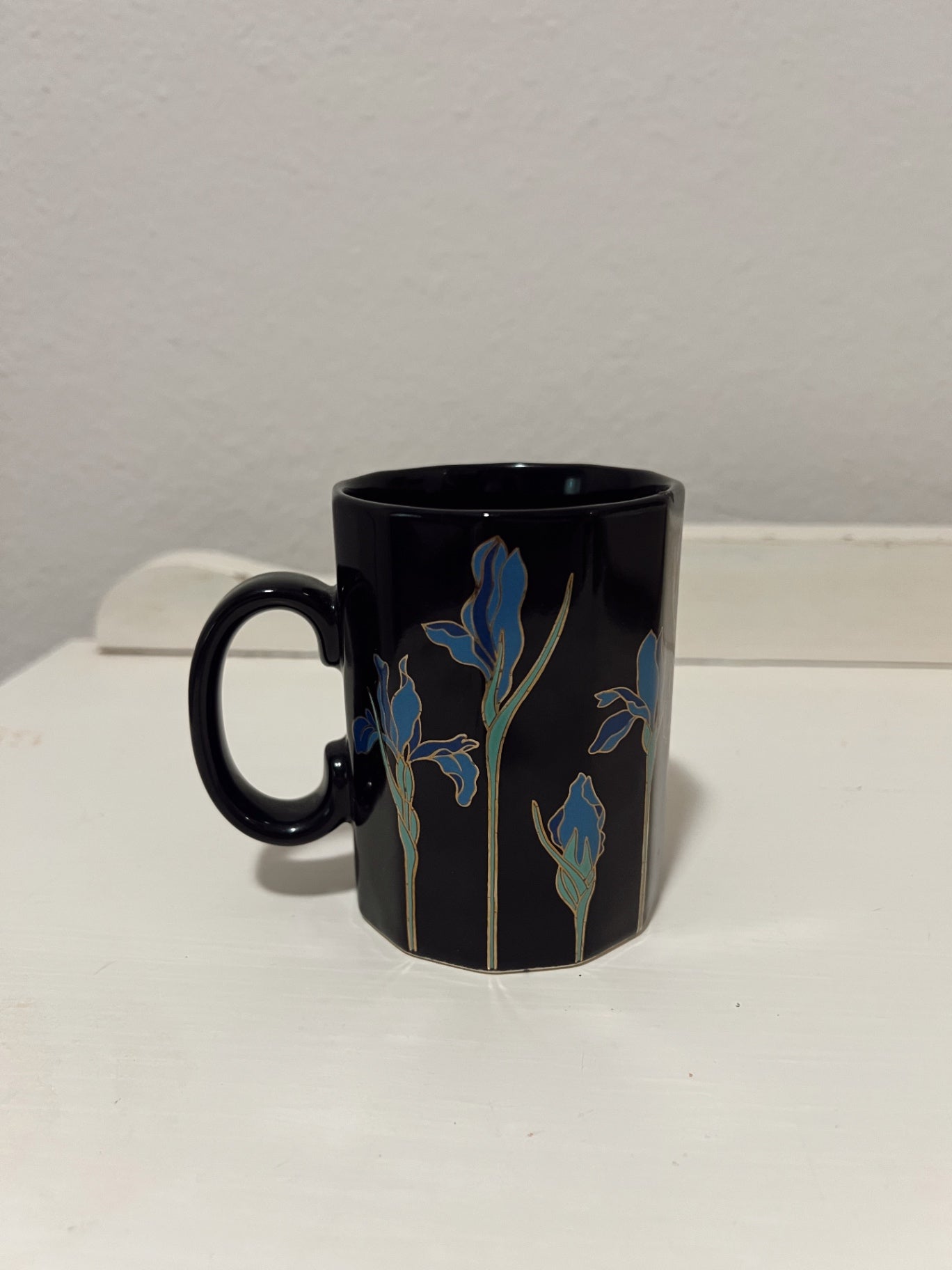 Vintage Otagiri Blue Iris Mug