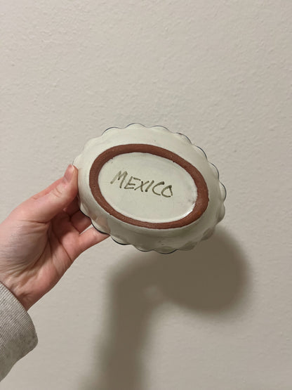 Colorful Fish Pottery Dish Handmade in Mexico 