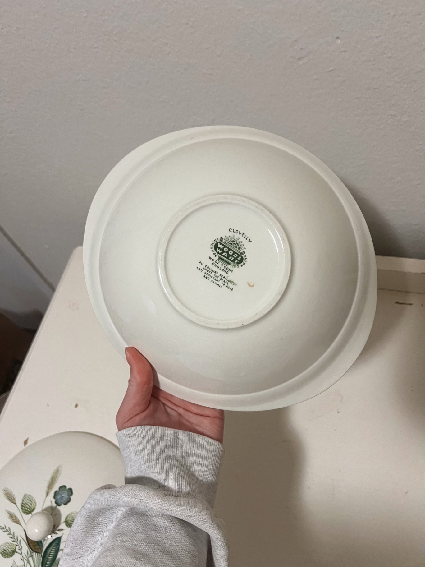 Vintage Wood & Sons England Clovelly Serving Dish w/ Lid
