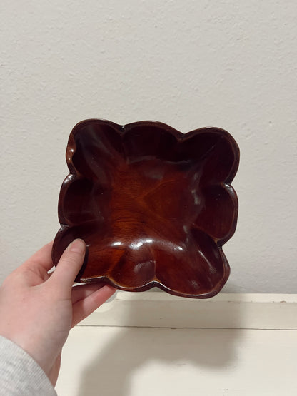 Decorative Wood Bowl Dish Handmade in Haiti