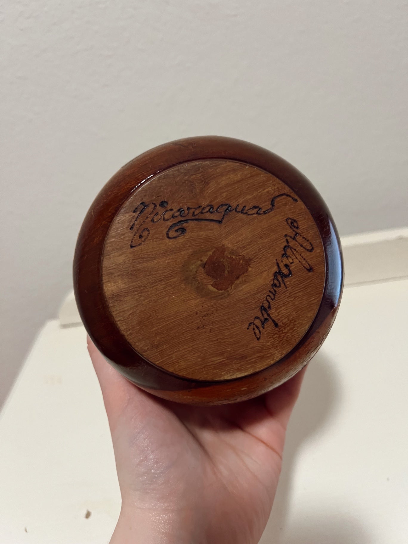Decorative Wood Bowl Handmade in Nicaragua