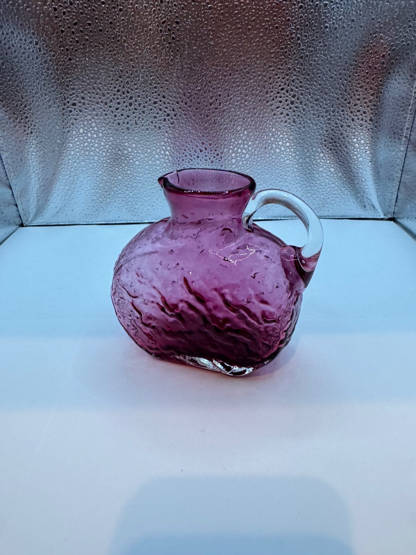 Vintage Glass Purple Pitcher