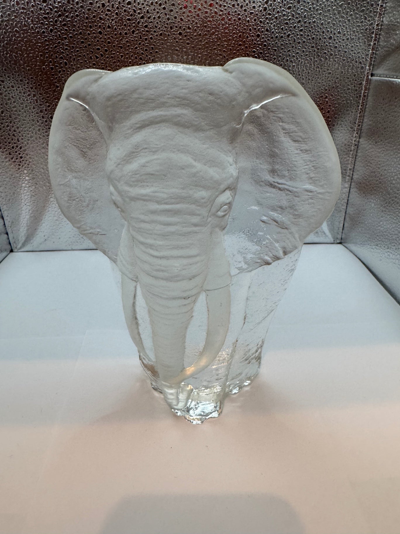 Crystal Elephant Bookend
