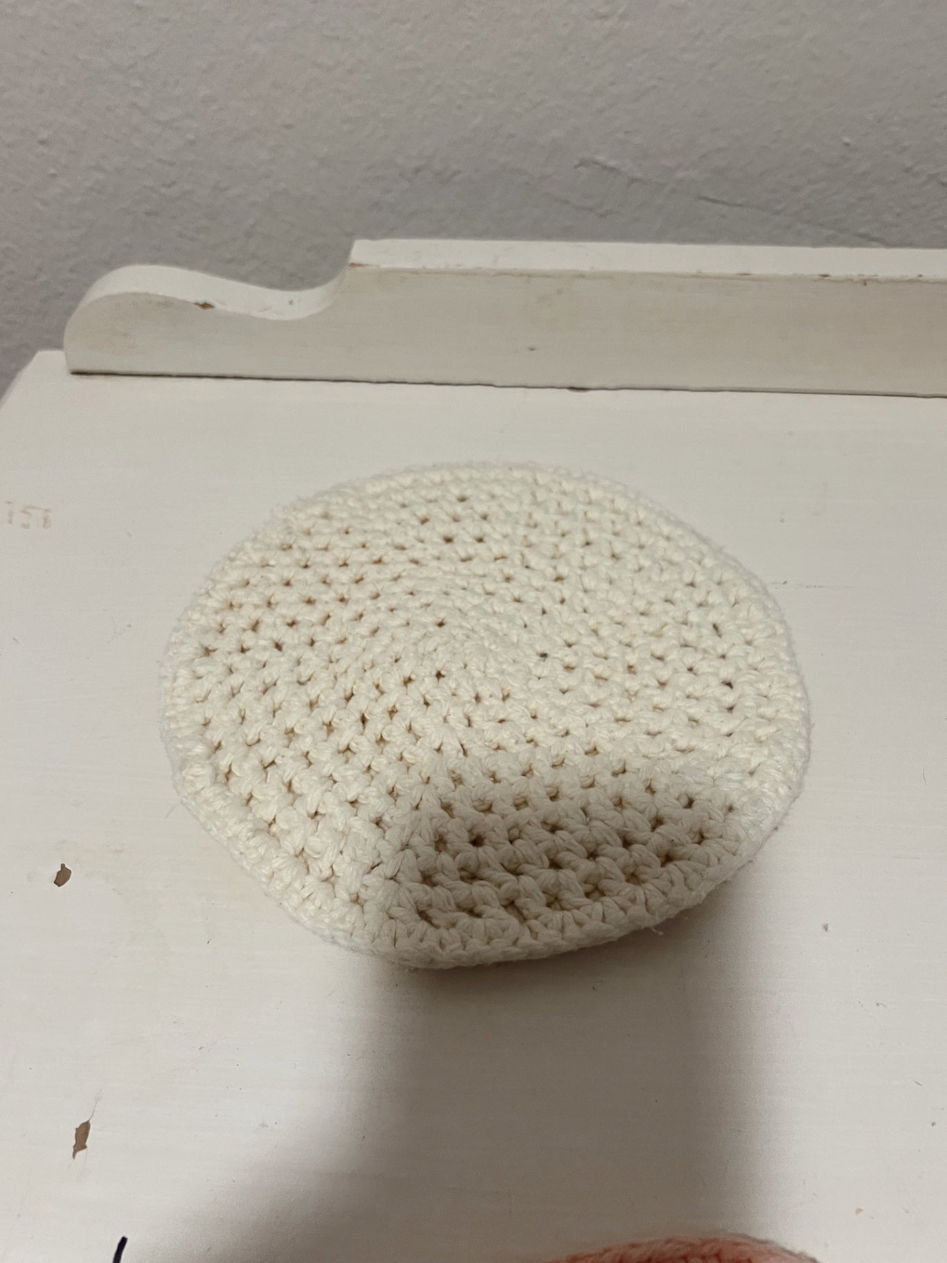 Cream Crochet Hotpad 