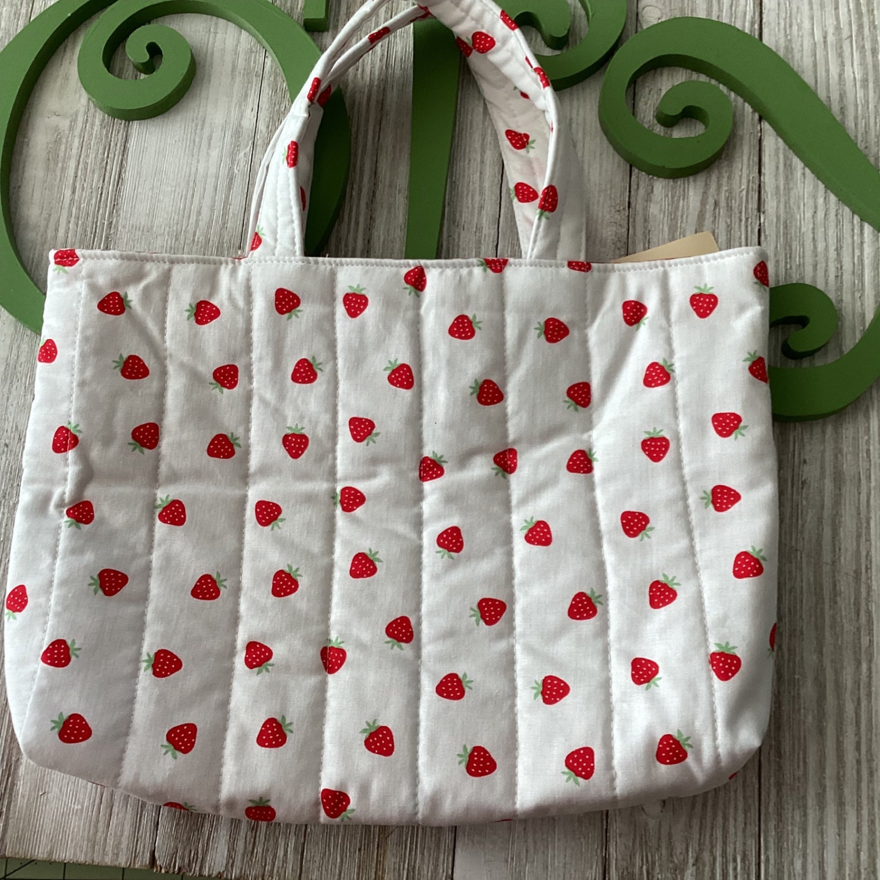 Tote bag, srawberries