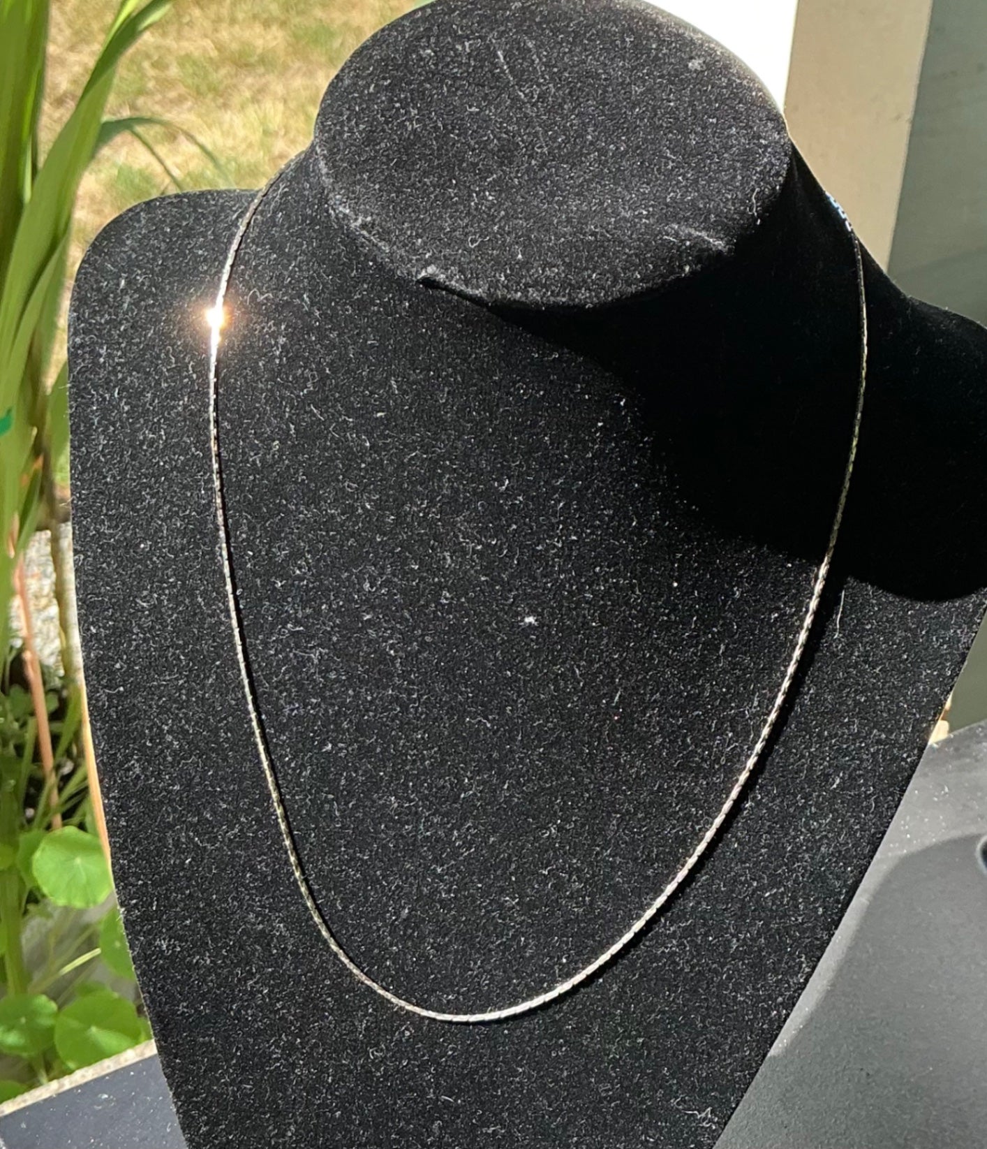 18” sterling chain.