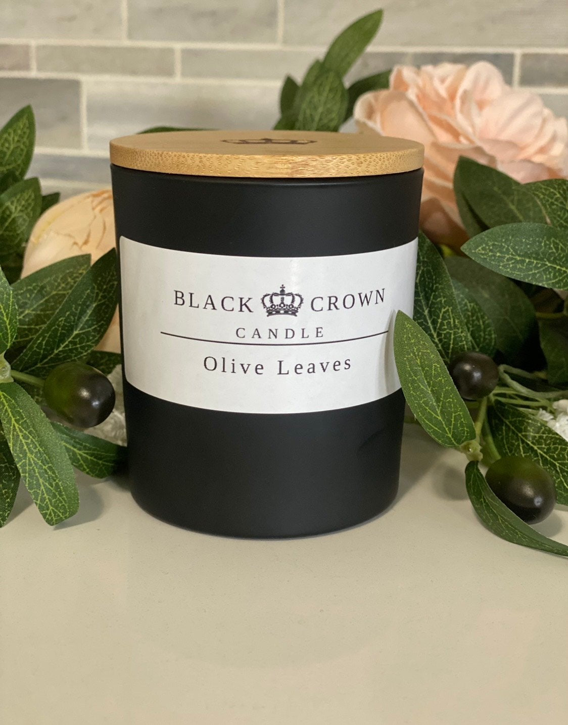 Olive Leaves Soy Candle