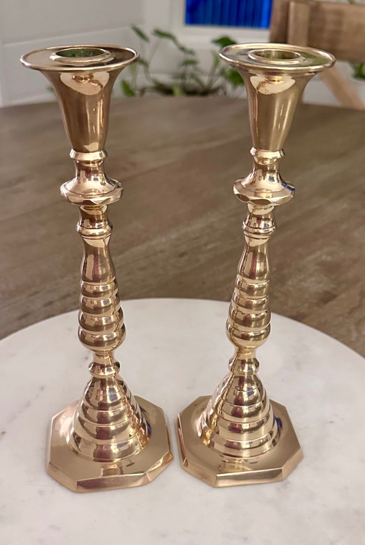 Vintage brass candlestick PAIR
