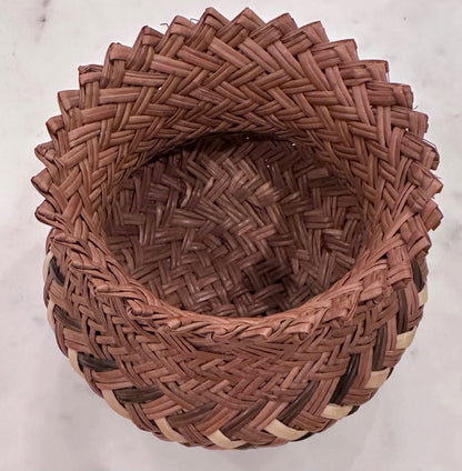 Vintage Tarahumara Mexican woven basket