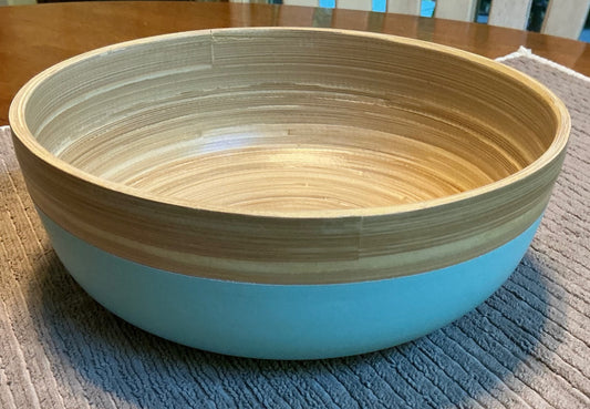 Blue Bamboo Bowl