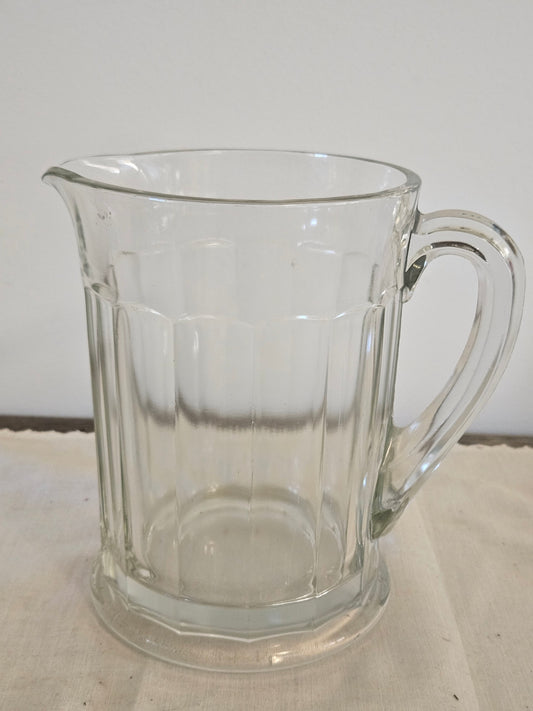 Vintage heavy beverage pitcher approx 2 qt 