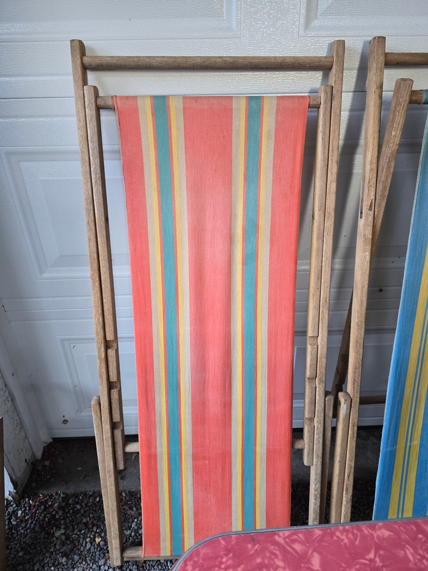 Vintage cloth deckchair