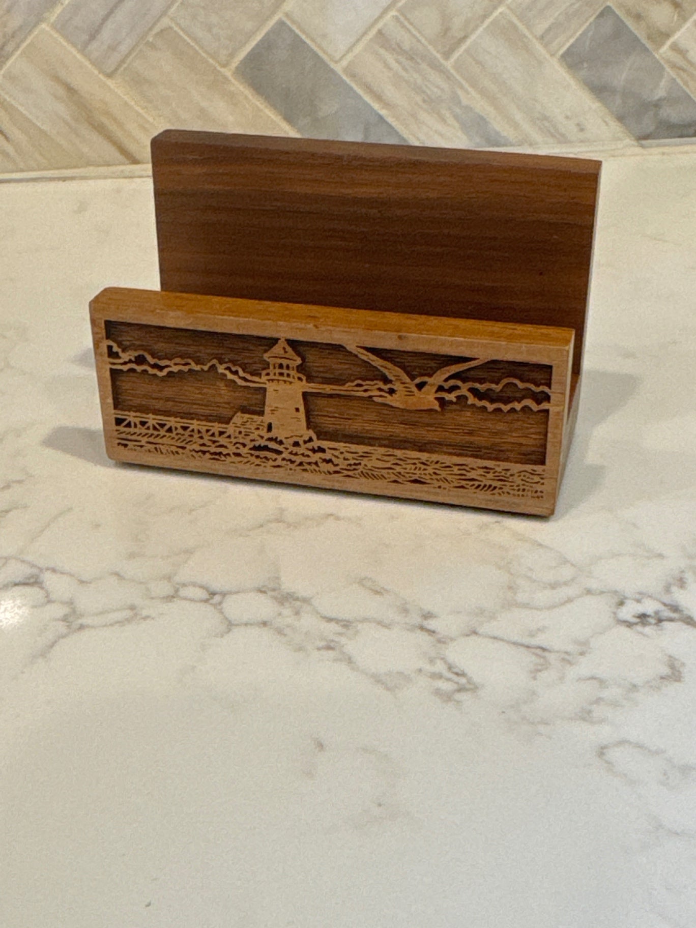 Nautical Business Card Holder 
