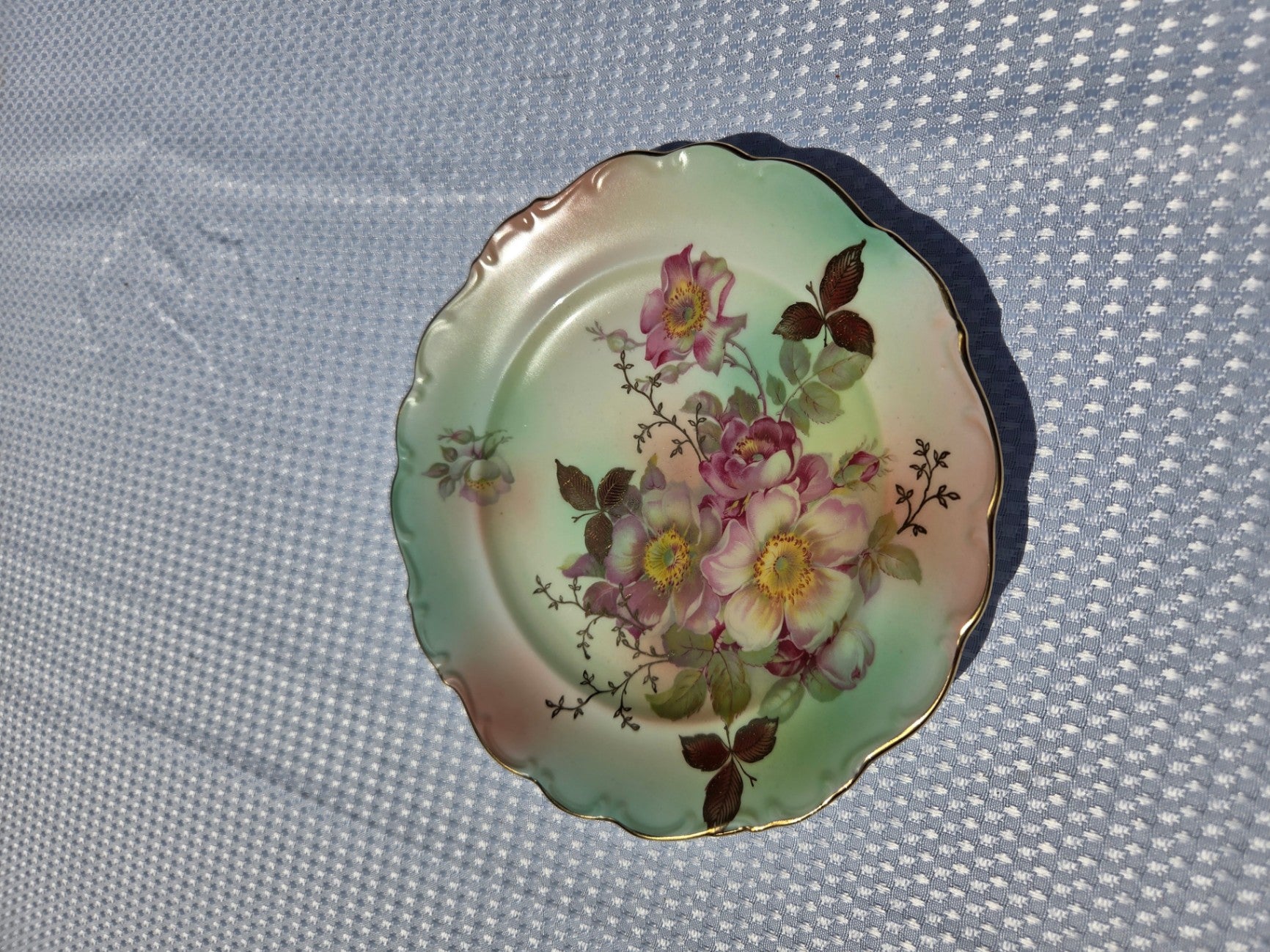 Wild rose bavaria plate